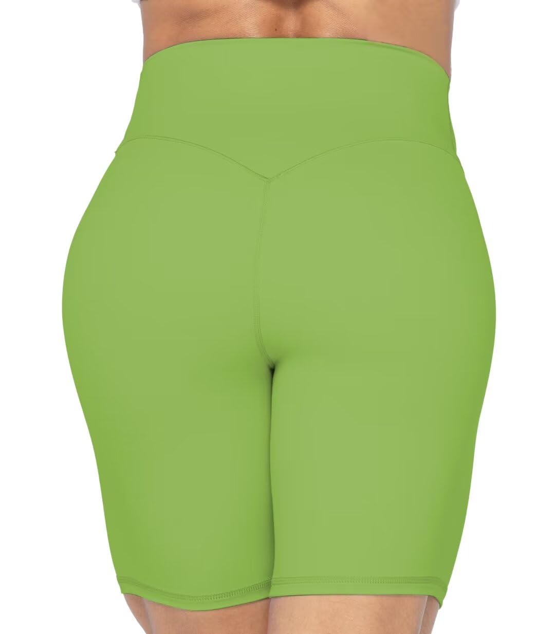 Sunzel Women's No Front Seam High Waisted Biker Shorts for Yoga Workout