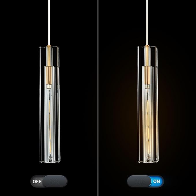 Modern Crystal Ceiling Kitchen Light Fixtures Pendant Lights Mini Pendant Light Pendant Lighting for Kitchen Island Bedroom Living Room Hallway Dining Room (2 Pack)