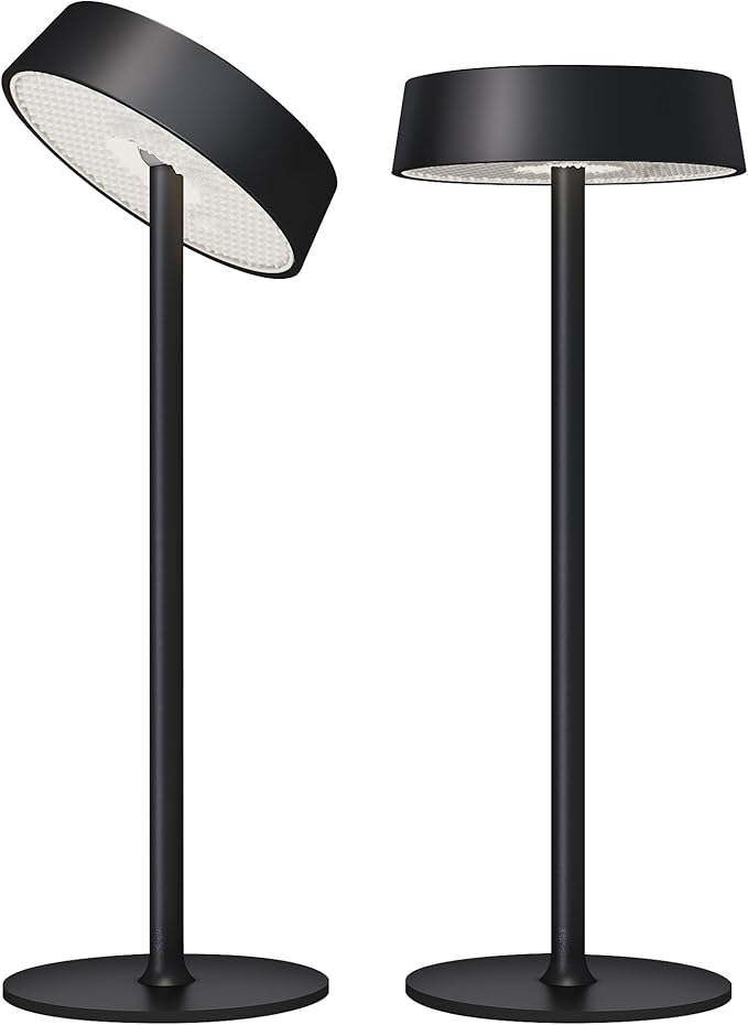 Cordless Lamp, Outdoor Waterproof, Dimmable Touch Control 3 Color Temperature, Battery Operated Portable, RGB, LED Memory Function, Rechargeable Table Lmap, Desk Lamp, Patio Dinning Restaurant Kitchen