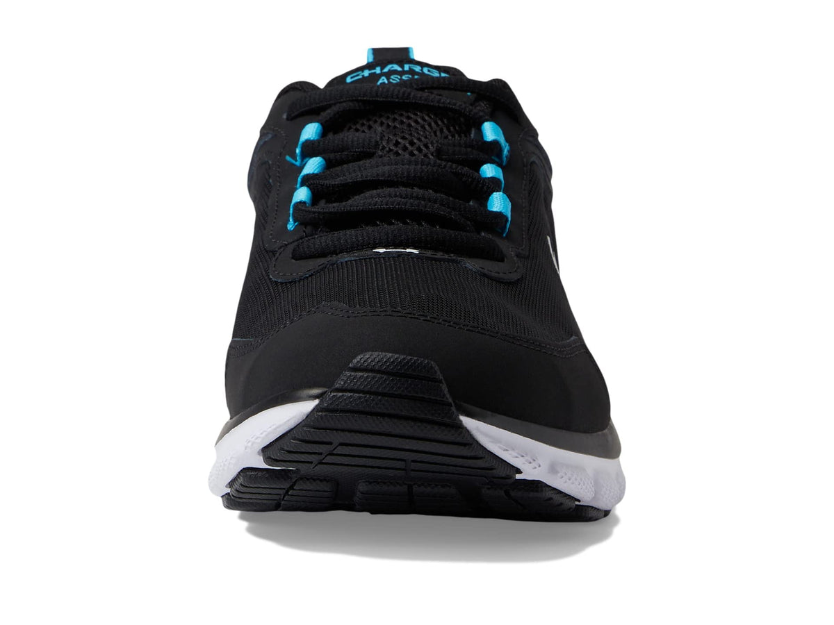 Under Armour Men's Charged Assert 9DISC, (009) Black/Blue Surf/White, 10.5, US