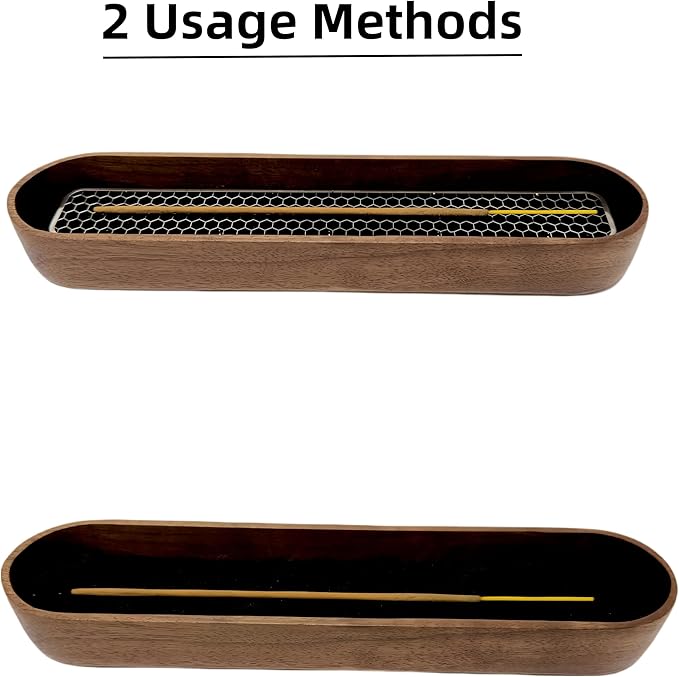 Dragon Incense Sticks Holder Burner,Boat Incense Holder Box,Wooden Incense Holder for Sticks,Blood Incense Ash Catcher,Cool Meditation Room Decor(Dragon Box)