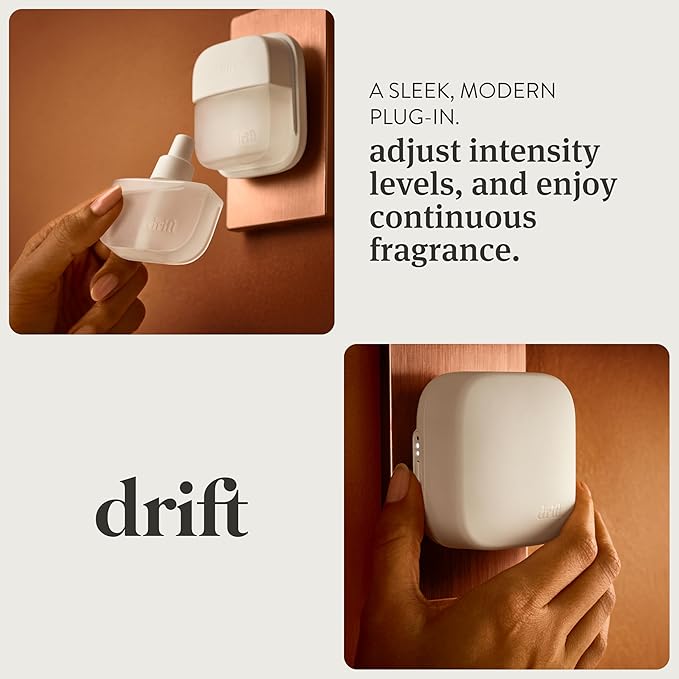 Drift Home Scent Diffuser Starter Kit in Teak - Adjustable and Long Lasting Diffuser Aroma - Clean Ingredients, Pet Safe