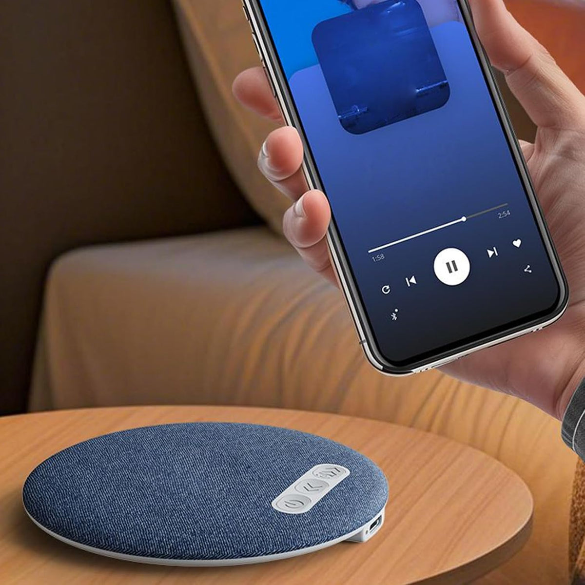 Generic Sleep Speaker Under Pillow with White Noise and Timer - Bone Conduction Under Pillow Sleep Speaker, for Bed