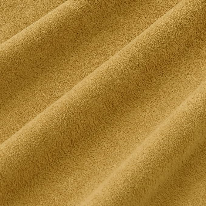 Kevin Textile Waterproof Decorative Pillow Covers Mustard Yellow 22x22 Inch Pack of 2 Soft Boucle Textured Euro Pillowcases Elegant Accent Pillows for Couch Sofa Chair Bed Home Decor Indoor Outdoor