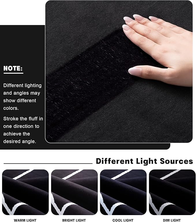 YIHOUSE Modern Washable Area Rug for Living Room Bedroom - Large Abstract Black and White Rug Non-Slip Ultra-Thin Home Decor (Dark Abstract, 5'x7'ft)