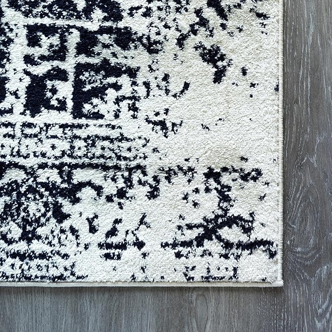 Rugs.com Arlington Collection Rug – 3' x 5' Blue Medium-Pile Rug Perfect for Living Rooms, Large Dining Rooms, Open Floorplans