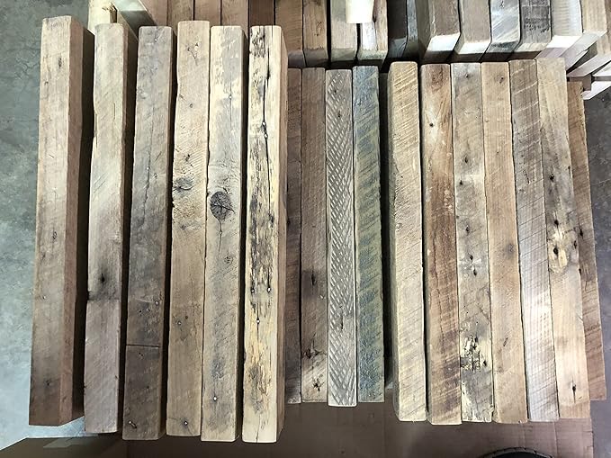 Urban Legacy Accent Shelves | Reclaimed Barn Plank | Set of 2 with Full Brackets (Natural 30" x 7" x 2")