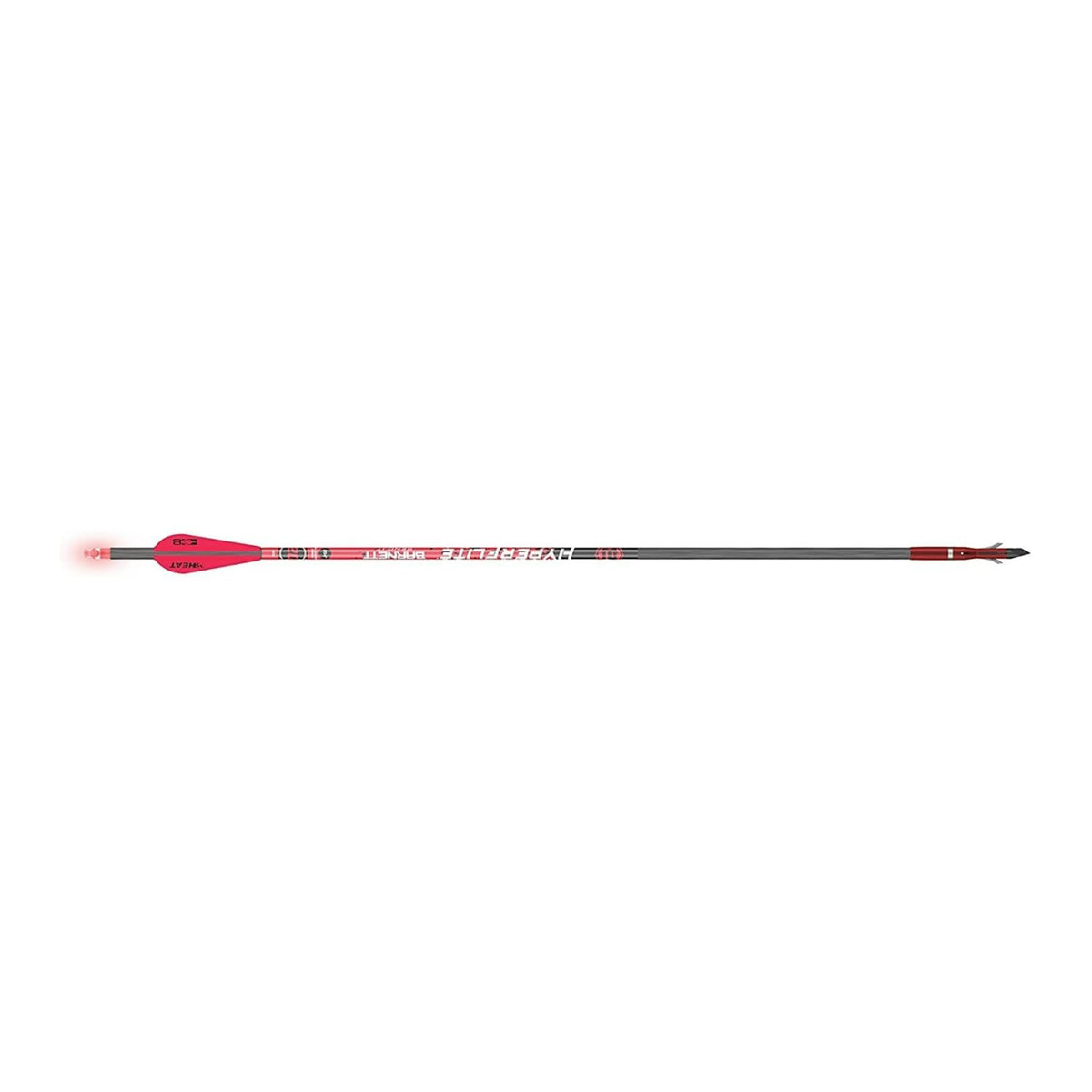 Barnett Hyperflite Illuminated Crossbow Arrows, 3-Pack of Polycarbonate Half-Moon Nocks with Multi-Colored Strobe Lights, 20"