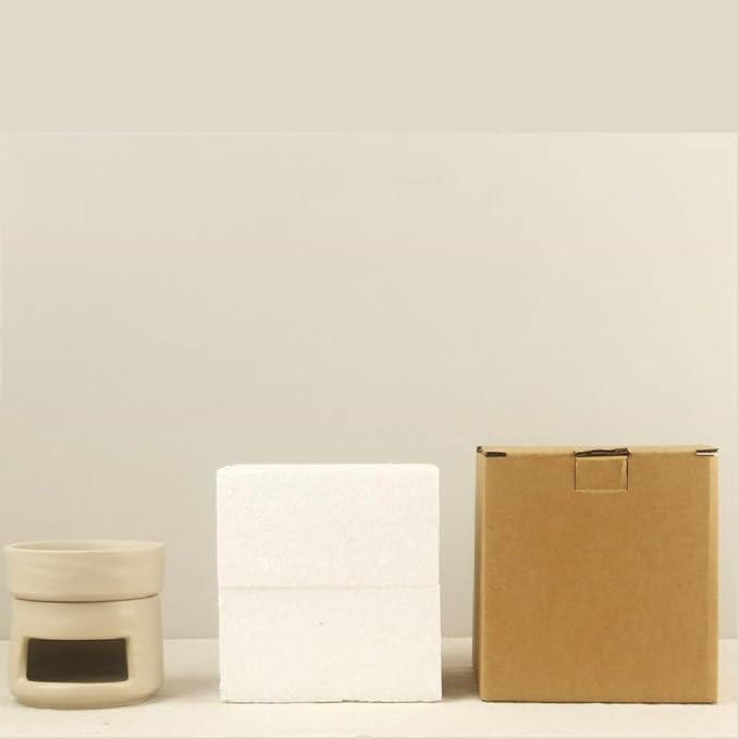 Ceramic Essential Oil Burner Tealight Candle Holder Decorative Aroma Diffuser Separable White