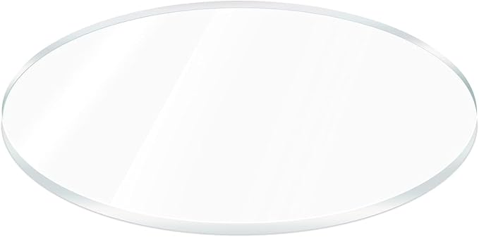 Marketing Holders Clear Acrylic Round 17" DIY Blank 1/8" Thick See Through Plexiglass Tile for Window Glass Replacement in RVs Motorhomes and Boats