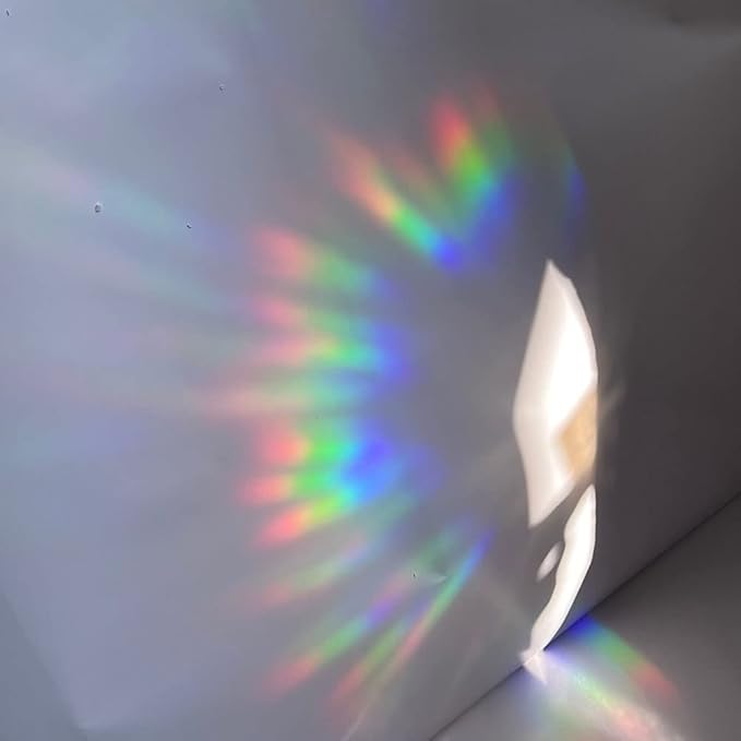 Olicard Window Suncatcher Sticker Indoor Rainbow Prism Window Film Bedroom Decoration, Anti Collision Window Decals for Bird Strikes, Sun Catchers Window Decals, Window Rainbow Maker for Home Decor