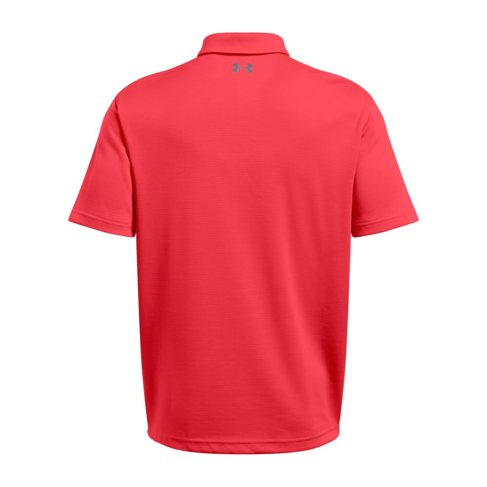 Under Armour Men's Tech Golf Polo, (713) Racer Red / / Pitch Gray, XX-Large Tall