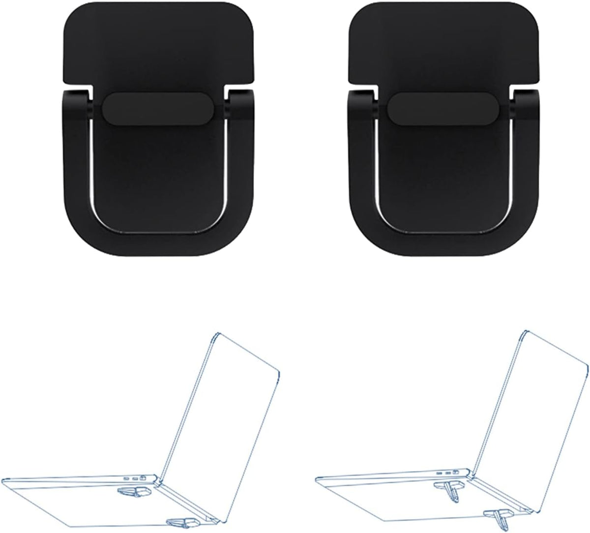 WedFeir 2pcs Keyboard Stands, Mini Laptop Stand for Desk, Portable Laptop Stand Compatible with MacBook Air Pro, Dell