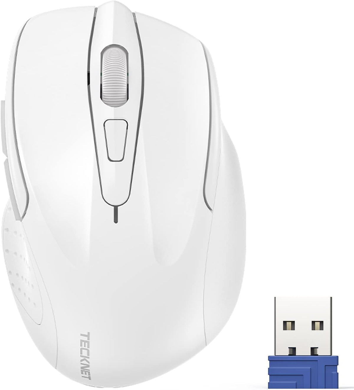 TECKNET 2.4G 6 24 2600 5 Wireless Mouse, Ergonomic Optical Mouse, Computer Mouse for Laptop, PC, Computer, Chromebook