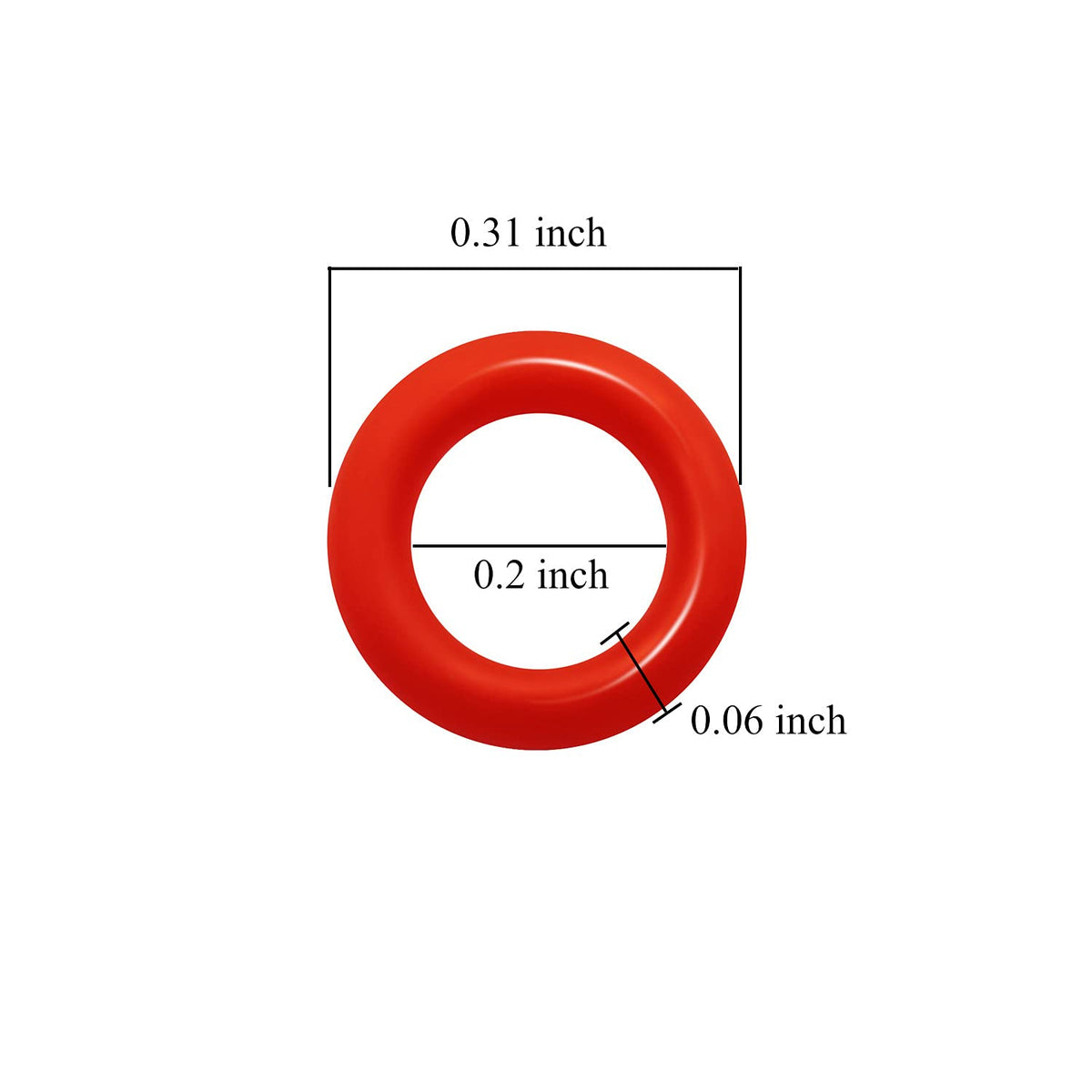 ThreeBulls 120Pcs Clear Rubber O-Ring Keyboard, O-Rings Keycaps, Switch Dampeners Keycap, for Cherry MX Key Switch