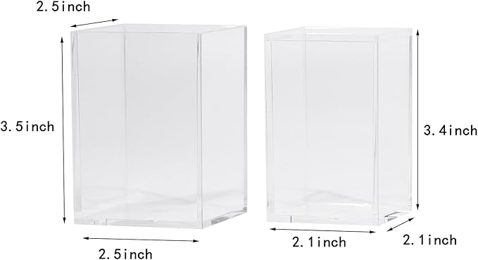 GOLDBARLEY Polaroid Frame for Photos,Instax Mini Frame 2x3 4-Side Desk Photo Frame and Holder for Fujifilm Instax Mini Film,Vase,Makeup Desk Organizer (2 Pack)