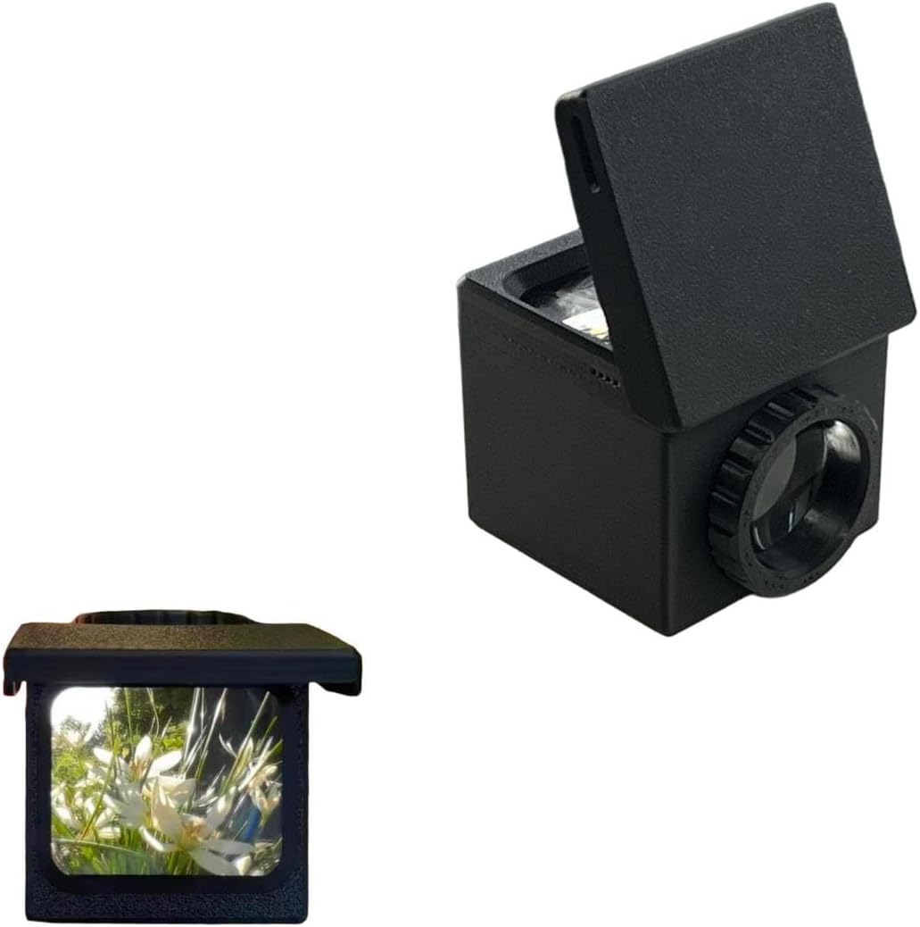 Generic Set 2.4 2.4 DIY Waist-Level Viewfinder Kit with Fresnel Lens, Portable Optical View Finder for Creative