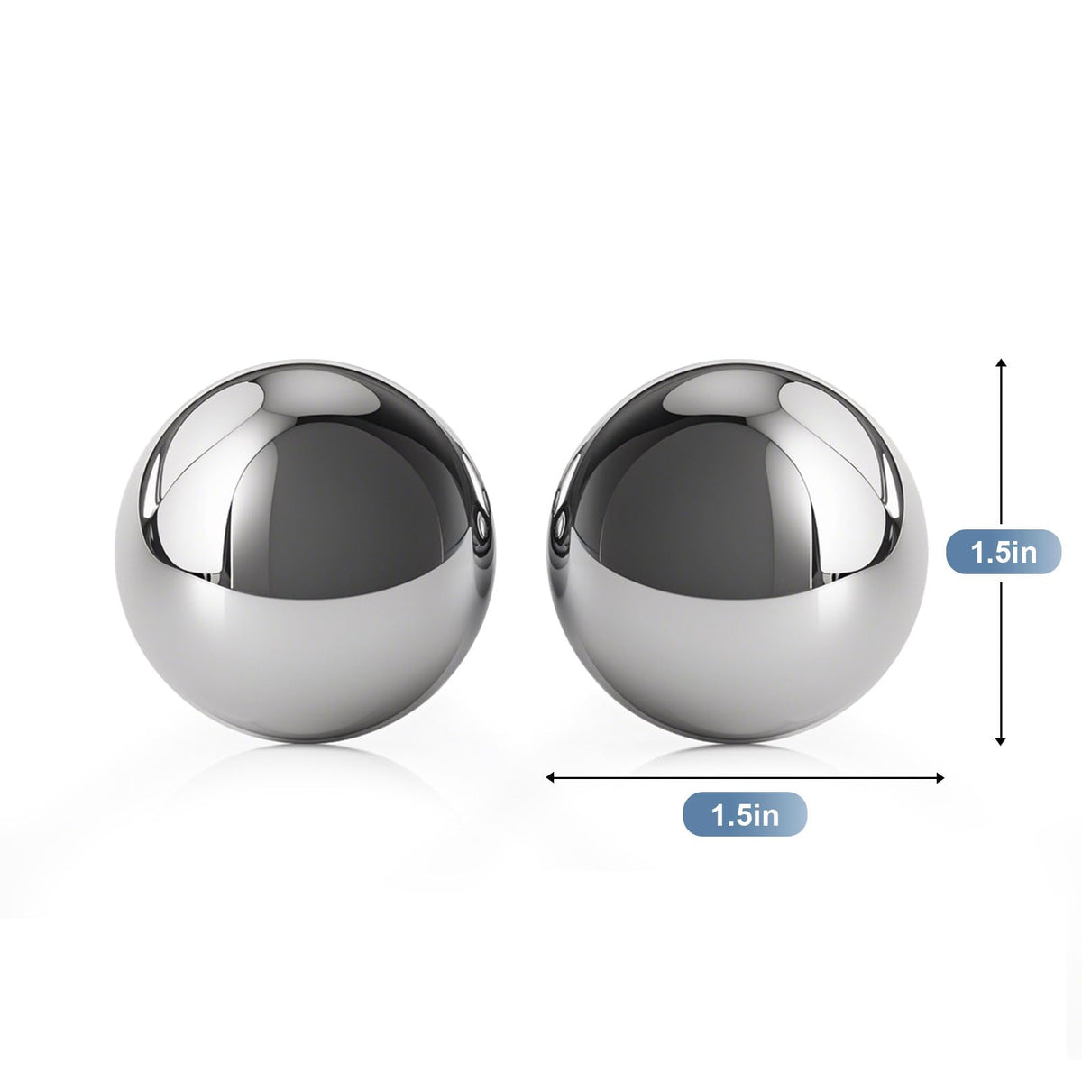 SDEMYI 1.5-inch Baoding Balls with Chime: Stainless Steel Baoding Balls, Hand Massage, Meditation Balls — Suitable for Home/Office Exercise, Stress Relief, Anxiety Reduction, and as Holiday Gifts