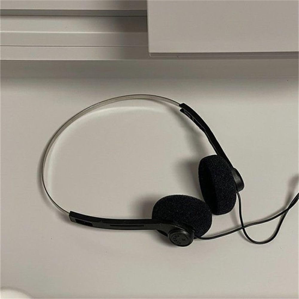 generic Mp3,Sports,Photo Retro On-Ear Headphones,Wired Stereo Headphones Lightweight Headphone with Adjustable Headband