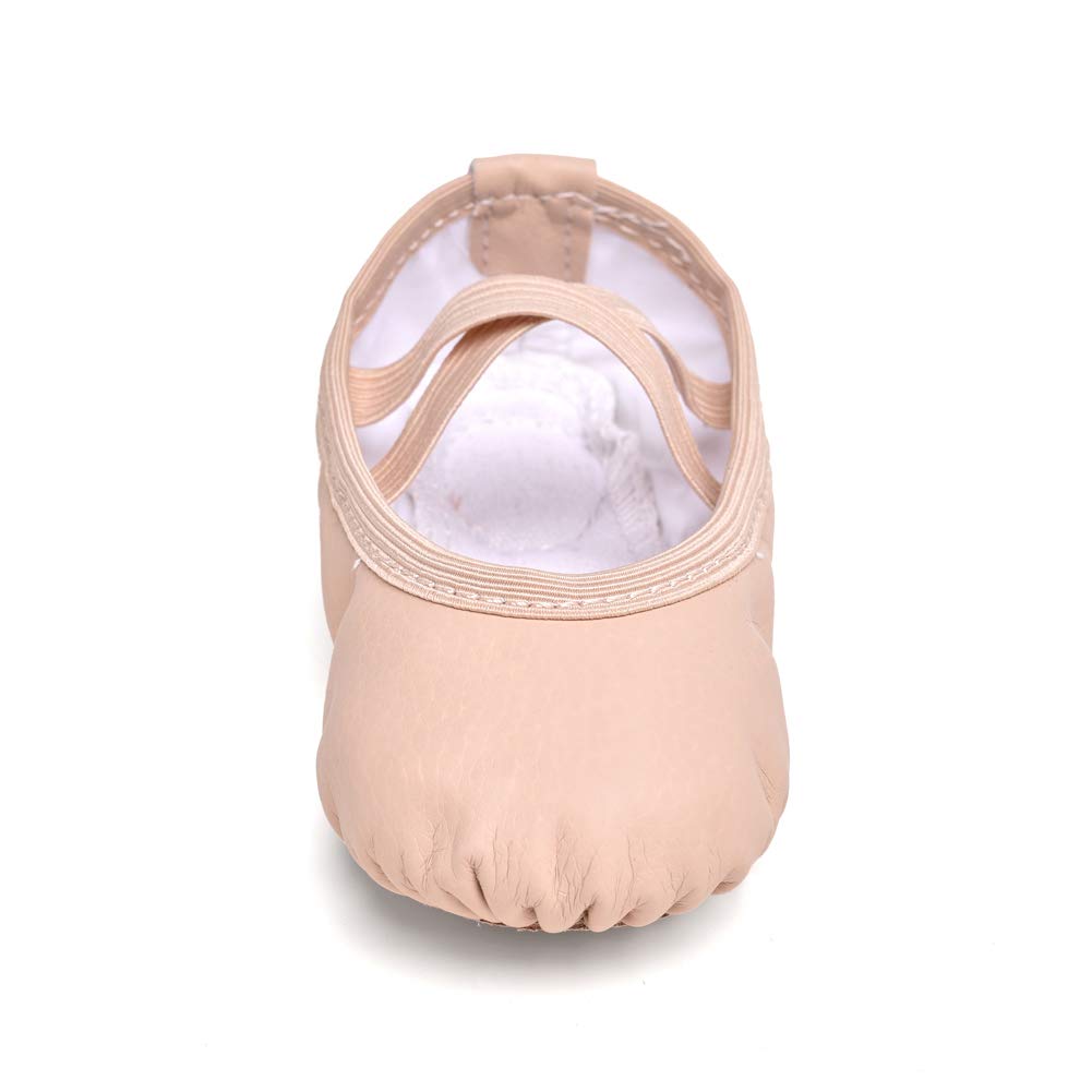 Stelle Ballet Shoes for Girls Toddler Ballet Slippers Soft Leather Boys Dance Shoes for Toddler/Little Kid/Big Kid(Ballet Pink, 6MT)