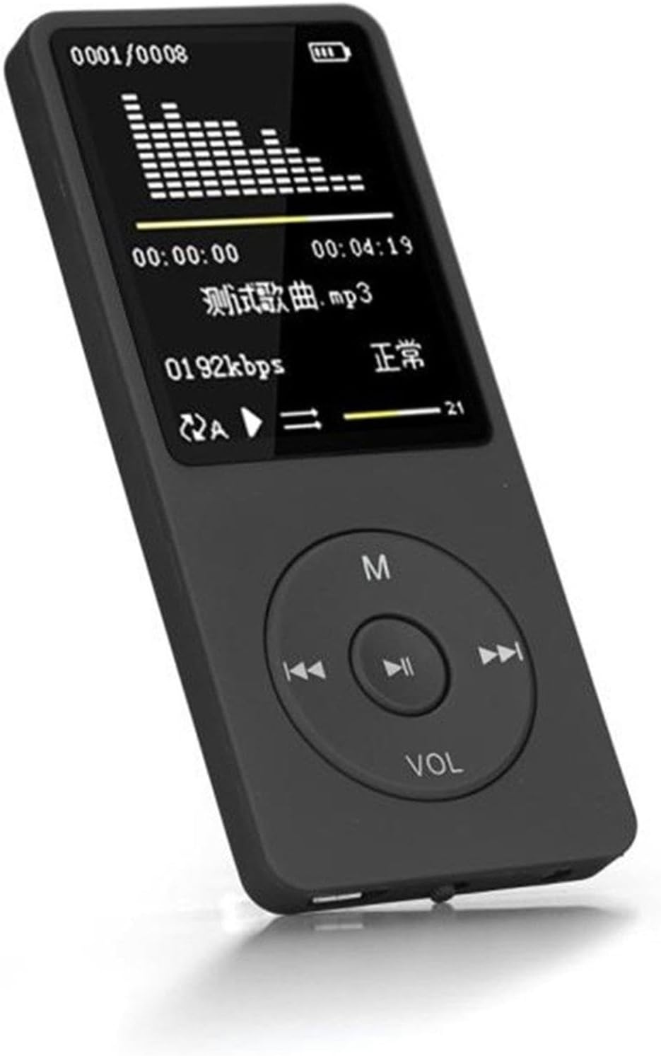 Generic MP3 MP3 Commuting, Players with USB Cable and Headphone, Mini Player with Small LED Screen, Portable Music