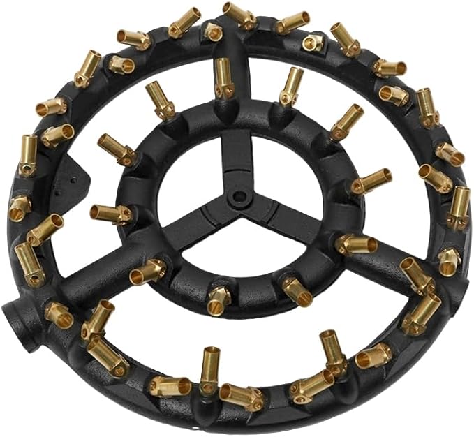 Propane Jet Burner with 44 Brass Tips for Camping Stove and Turkey Cooking GB-44 LP(Propane Gas 44 Tips)