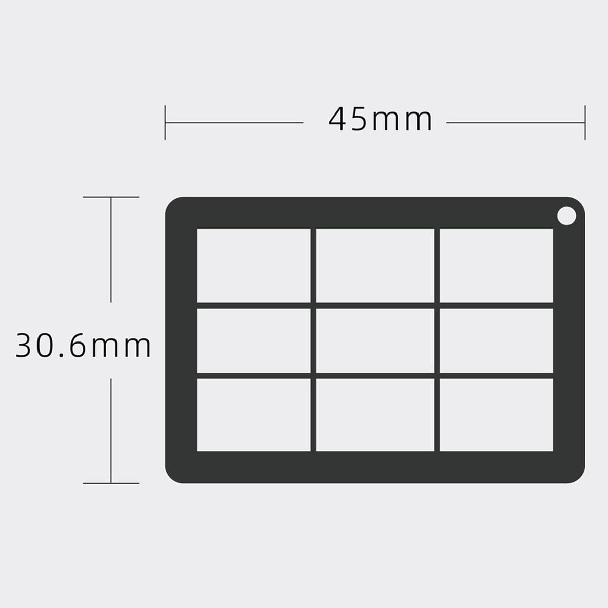 BWOFJGWH 4Pcs with Chain Sturdy Proportion Ruler Compact Composition Viewfinder for Sketching Viewer Painting, pp
