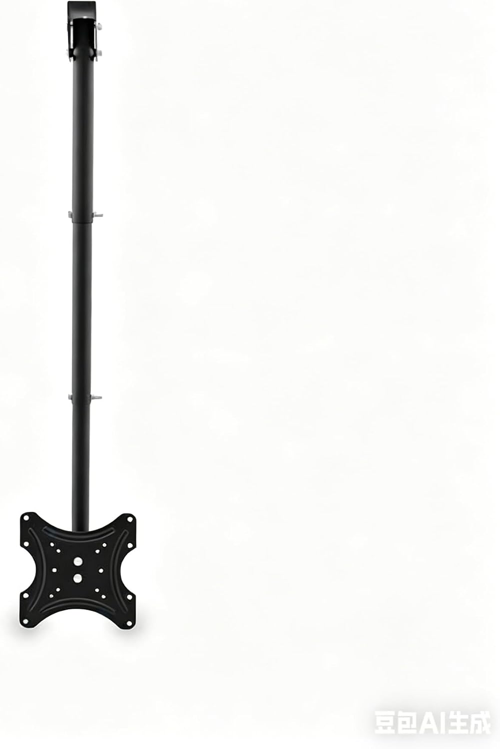 Generic Mount,360 (-15/+5), 32-55 Inch 75x75 200x200mm, Commercial Ceiling TV Swivel & Tilt Height Adjustable