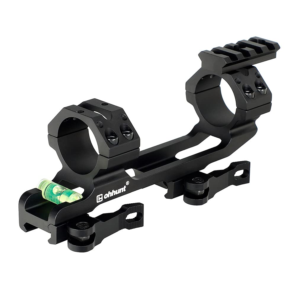 ohhunt Scope Mount 1 inch 30mm Picatinny Scope Mounts Rings QD Quick Release with Scope Level