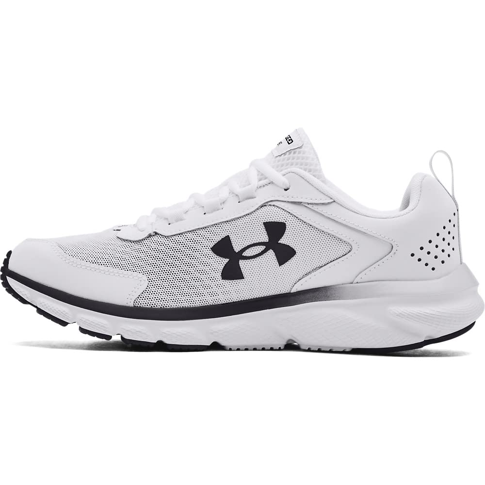 Under Armour Mens Charged Assert 9DISC Running Shoe, White/Black, X-Wide US