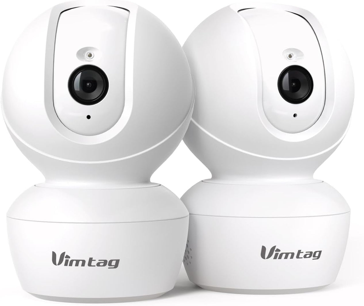 VIMTAG 4MP 5G 360 2-Way 24/7 2Pack Indoor Camera, Dog Camera with Speaker Pan View, Cameras for Home Security Pet Baby