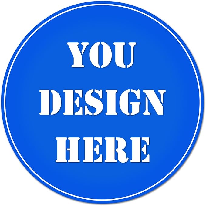 Custom Personalized Stickers for Business Logo, Any Image Text, Birthday Party Wedding, Thank You Labels (Circle, 2.5 inch)