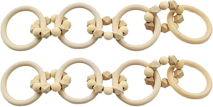 predolo Wood Chain Link Decor, Ornament Wooden Chain