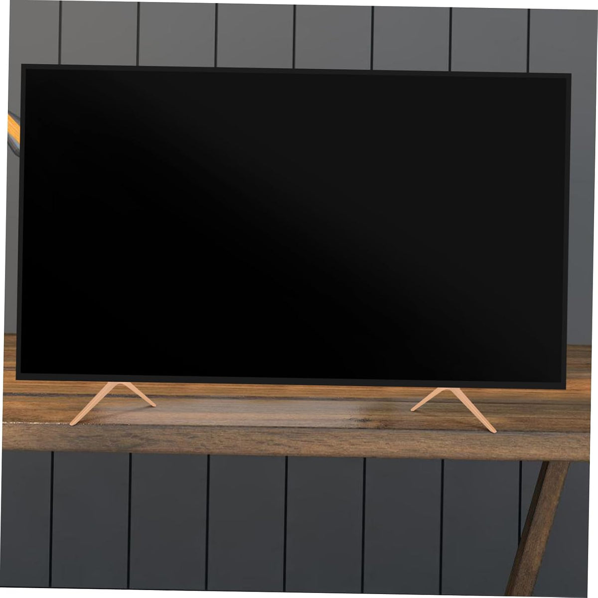 VOSAREA 1pair Tv Stand Legs Adapter for Small Spaces Sturdy Tabletop Mount for Corner Use Easy Installation Stylish