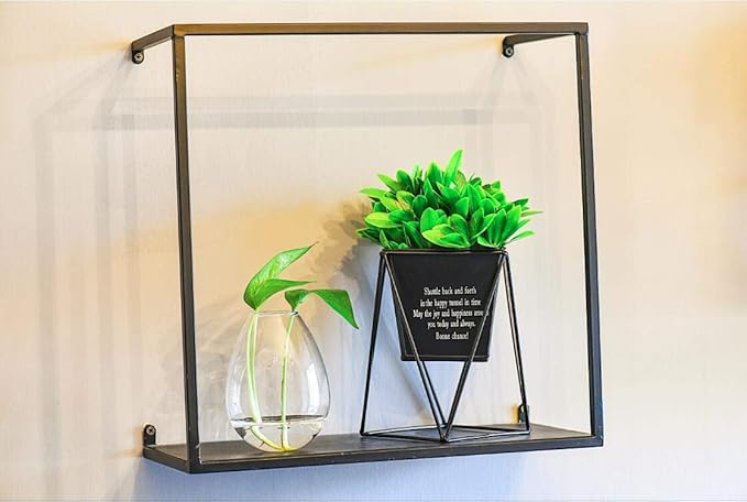 Kingbuy Wall Hanging Propagation Station Glass Plant Terrarium Container Egg Shape for Propagating Hydroponic Plants Home Office Garden Decor Wedding, 2 Pack