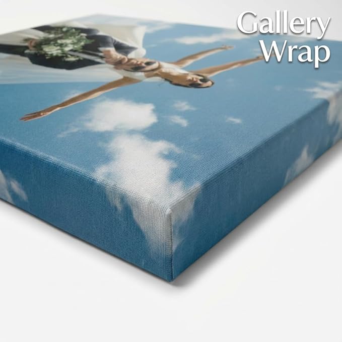 Custom Canvas Prints with Your Photos, Frameless Wall Art Canvas, Personalized Photo Print for Home Decor, Family & Pet Pictures, Gifts for Birthday & Anniversary, Made in USA (24"L x 16"W)