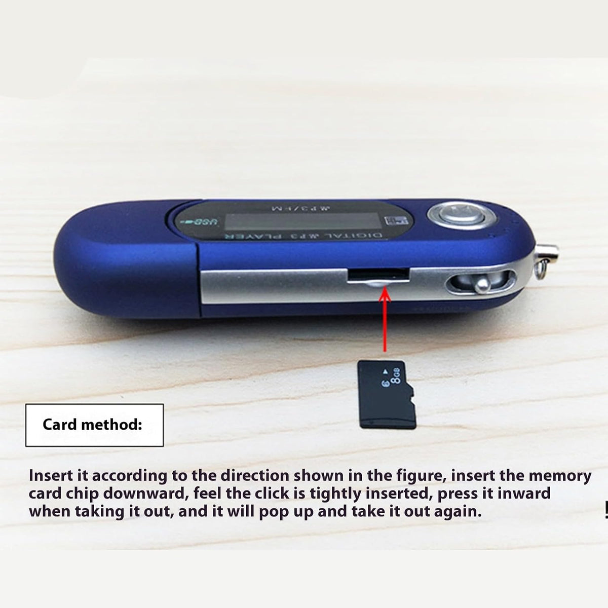 CATHATRR MP3 4G/8G Player with Builts in Memory Long Standbys Time and Lyric Display Screen Music Player Travel