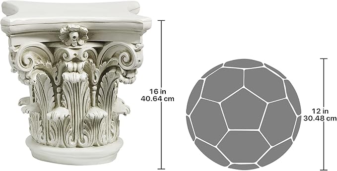 Design Toscano The Corinthian Pillar, Capital Small
