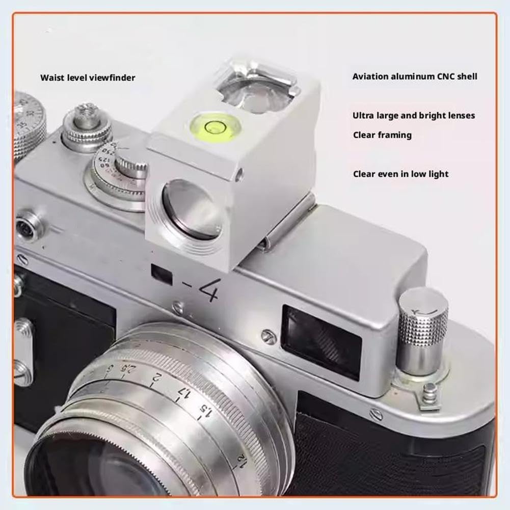 Generic Waist Level Viewfinder, Optical Waist Level Viewfinder External Viewfinder, Cold Boot Mouth Hot Shoe Cover