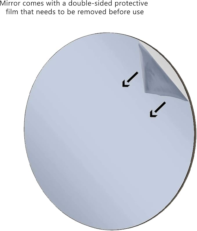 Marketing Holders Acrylic Mirror Round 23" Replacement DIY 1/8" Thick Reflective Plastic Disc Lightweight Flat for Boats RVs and Classrooms