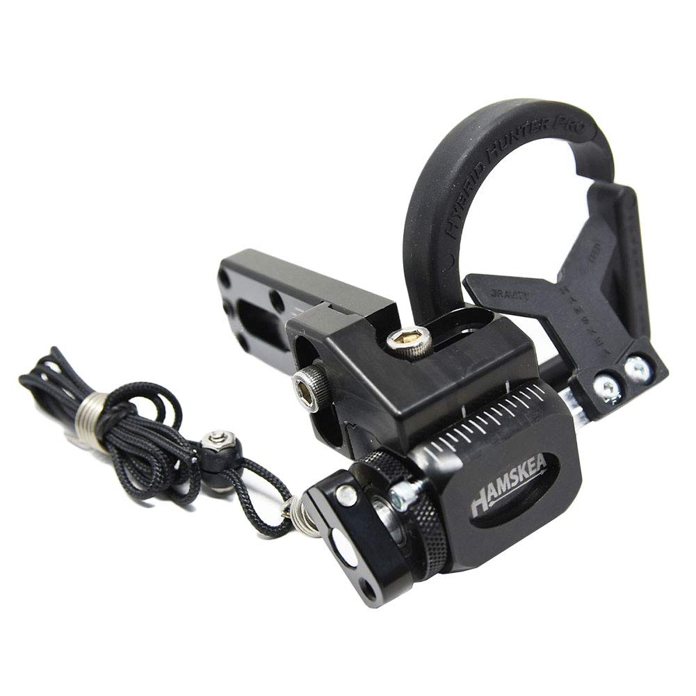 Hamskea Archery Solutions Hybrid Hunter Pro Black Left Hand Drop Away Arrow Rest (200882)