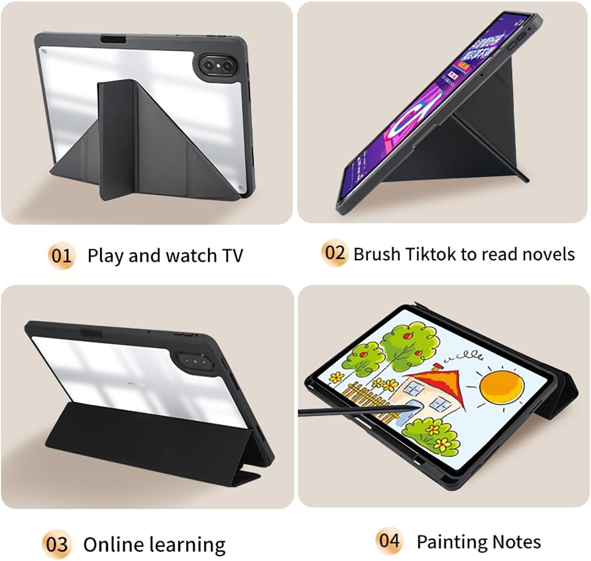 YEMENGHUA 11.5 2023 Heavy Duty Protection Compatible With Huawei Matepad Air Smart Tablet Cover Case,Slim Protective