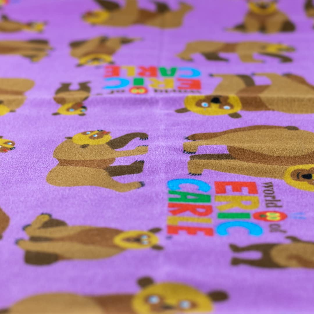 KinderMat Sheets Eric Carle - Full Nap Mat Washable Cover, Special Edition - Brown Bear, Brown Bear, What Do You See? - Regular, 47" x 22", Great for Daycare & Family Households, COVER ONLY