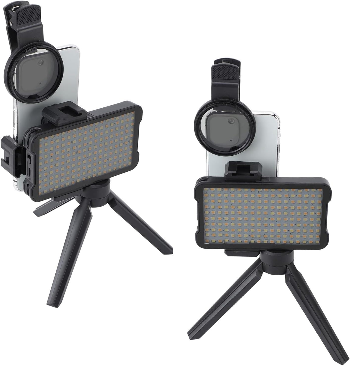 ZJchao 52mm Reduce Reflected Light Device, CPL Lens Filter, Rechargeable Fill Light for Photography, Live Streaming
