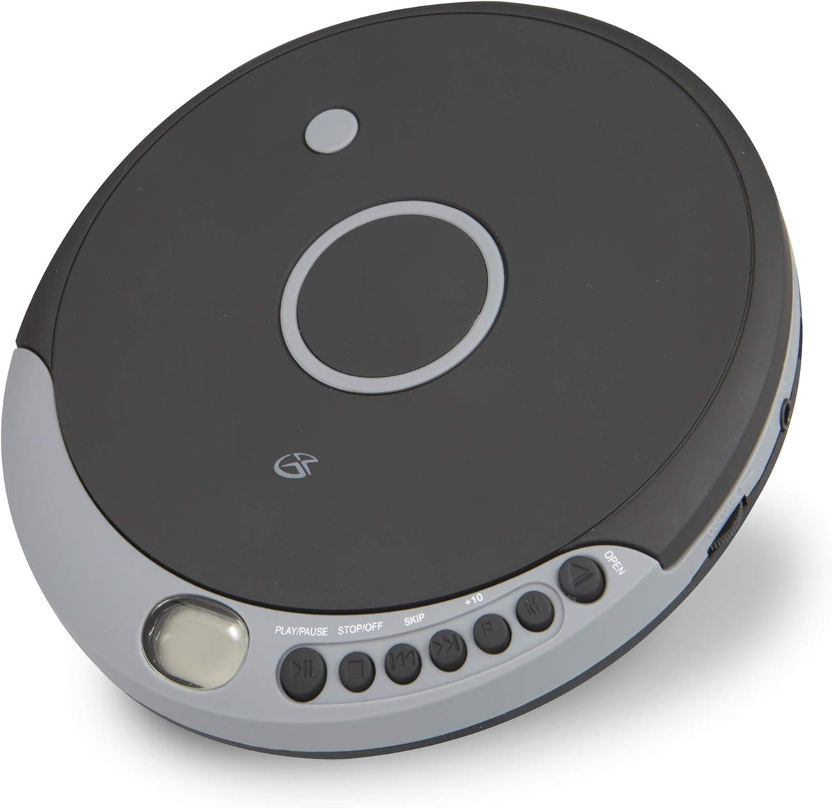 GPX MP3 PC807BMP3U Portable Personal CD Player and Player with Anti Skip Protection and Stereo Earbuds, Black Gray