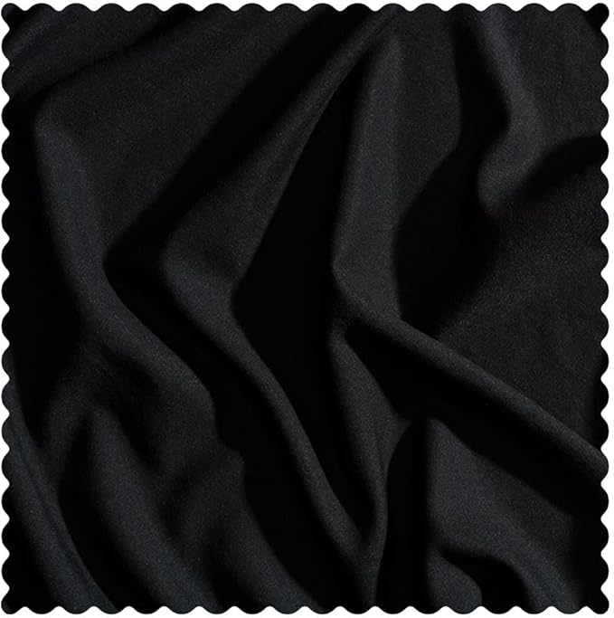 PeachSkinSheets Night Sweats: The Original 1500TC Soft Super Queen Oversized Comforter Set Midnight Black