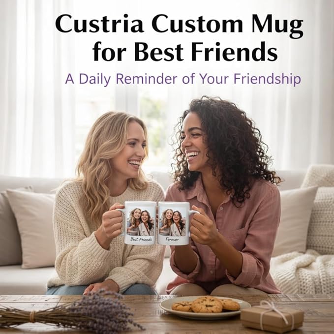 G9W168 Custom Coffee Mug, Customizable Coffee Cups with Pictures Personalized Ceramic Mug for Gifts Novelty Personalized Mugs for Friends (Royal Purple)