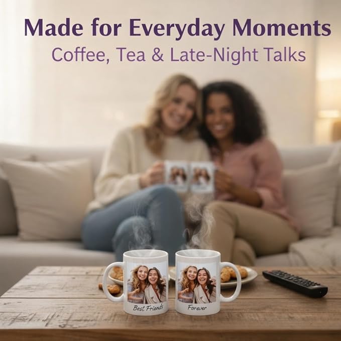 G9W168 Custom Coffee Mug, Customizable Coffee Cups with Pictures Personalized Ceramic Mug for Gifts Novelty Personalized Mugs for Friends (Orange)