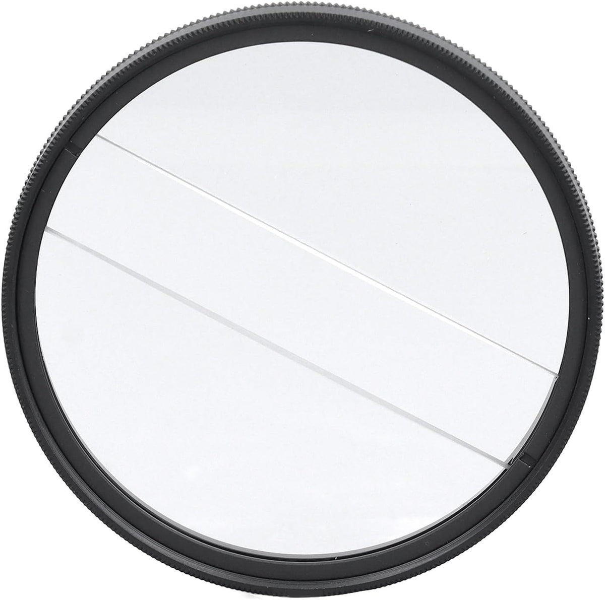 Yunseity 62mm Double Split Diopter Filter, Anti Oil Coating Layer Double Split Diopter Glass Lens Filter, Enhanced Blur