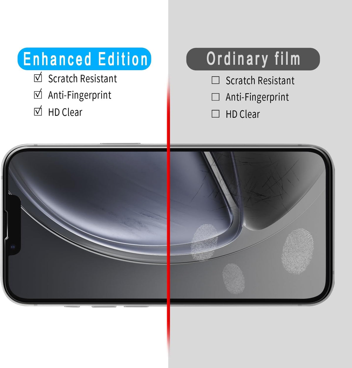[3 Pack 17e/16e Slanku Screen Protector for iPhone Tempered Glass, NO Bubbles, Anti Scratch, Case Friendly, Easy